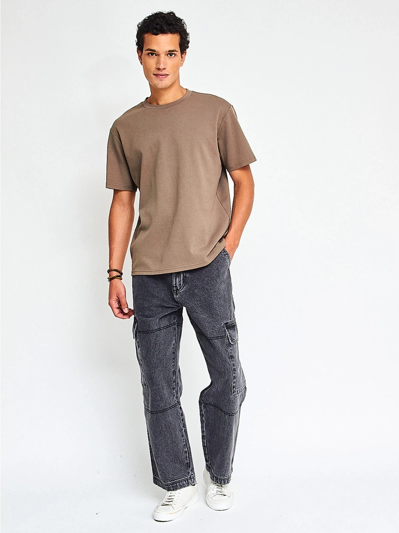 JEANS HOMBRE INDEX ALGODÓN BAGGY CARGO - 4