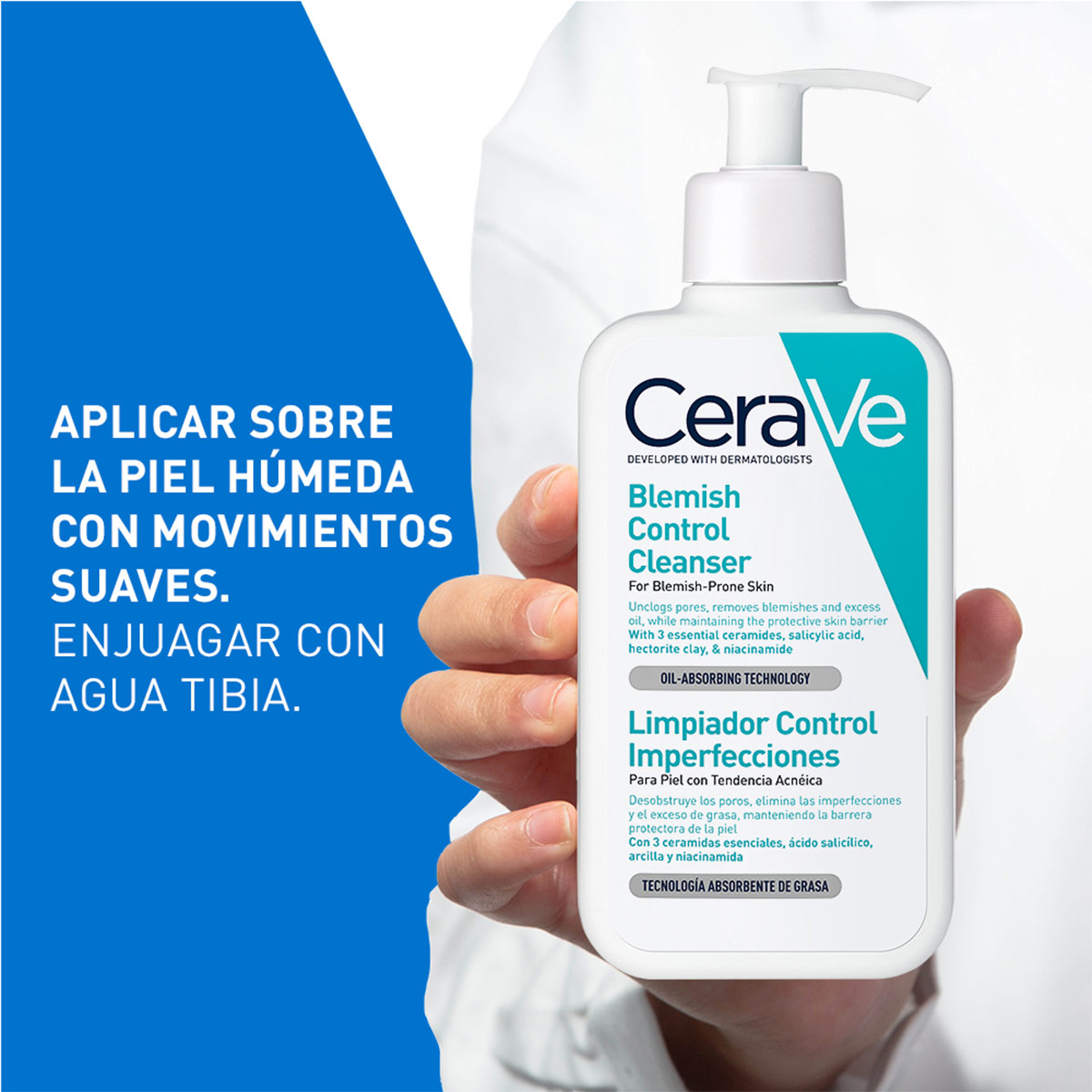 GEL LIMPIADOR CERAVE ESPUMOSO 473 ML - 5