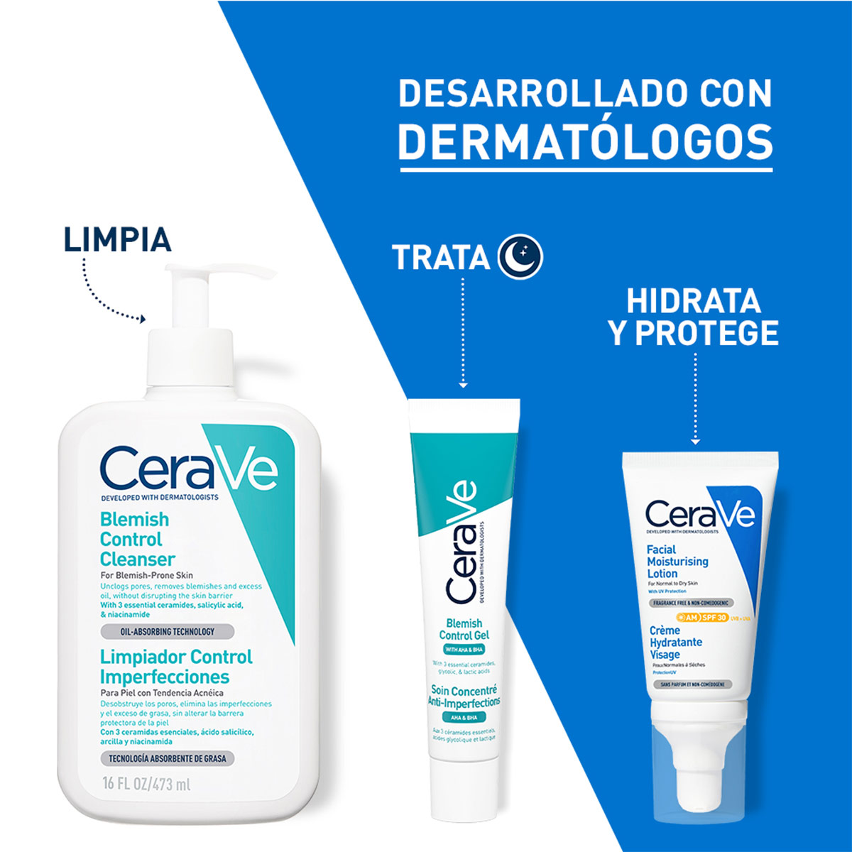 GEL LIMPIADOR CERAVE ESPUMOSO 473 ML - 6