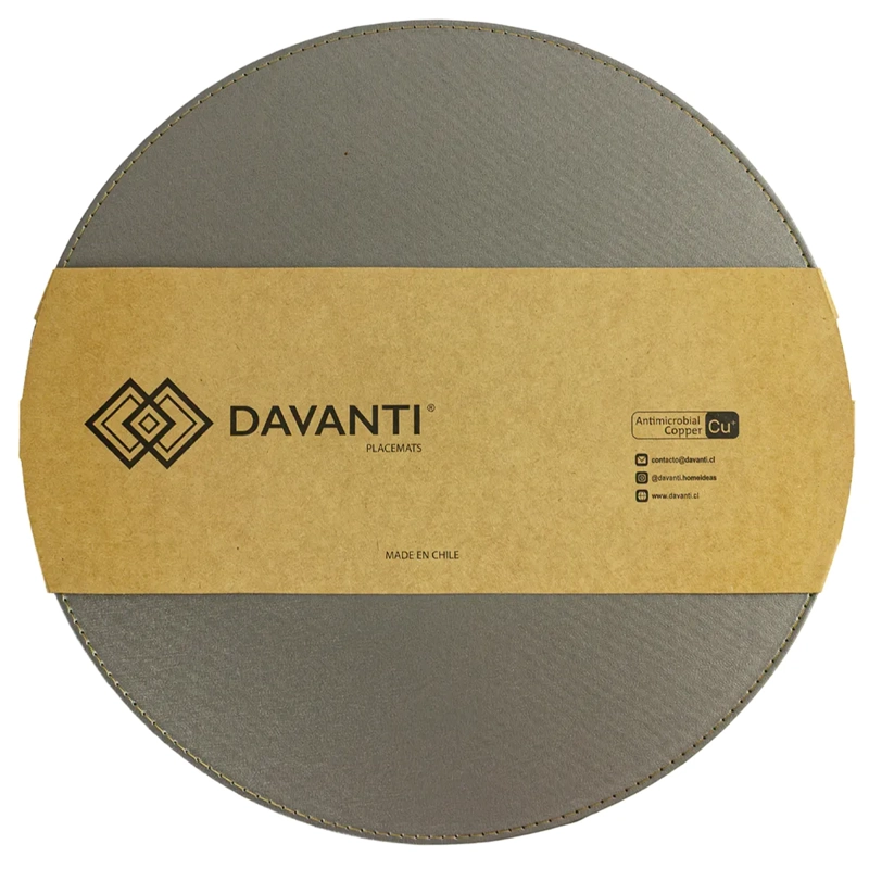 SET X4 INDIVIDUAL DAVANTI CLASSIC REDONDO PLATEADO - 1