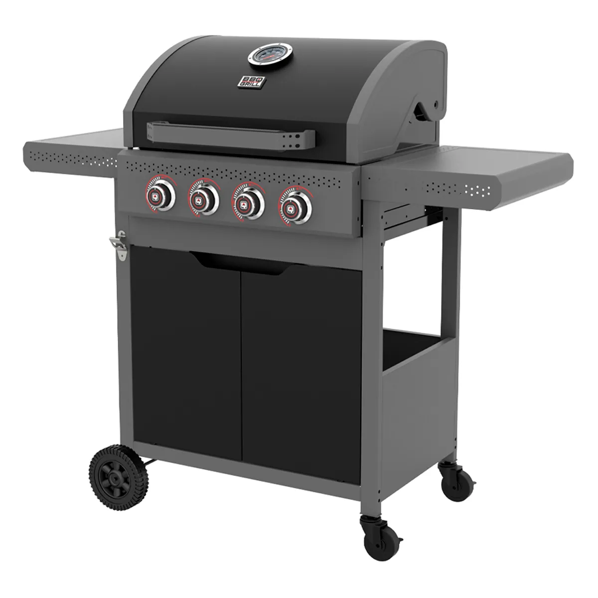 PARRILLA A GAS DARK HAWK 4 QUEMADORES - 2