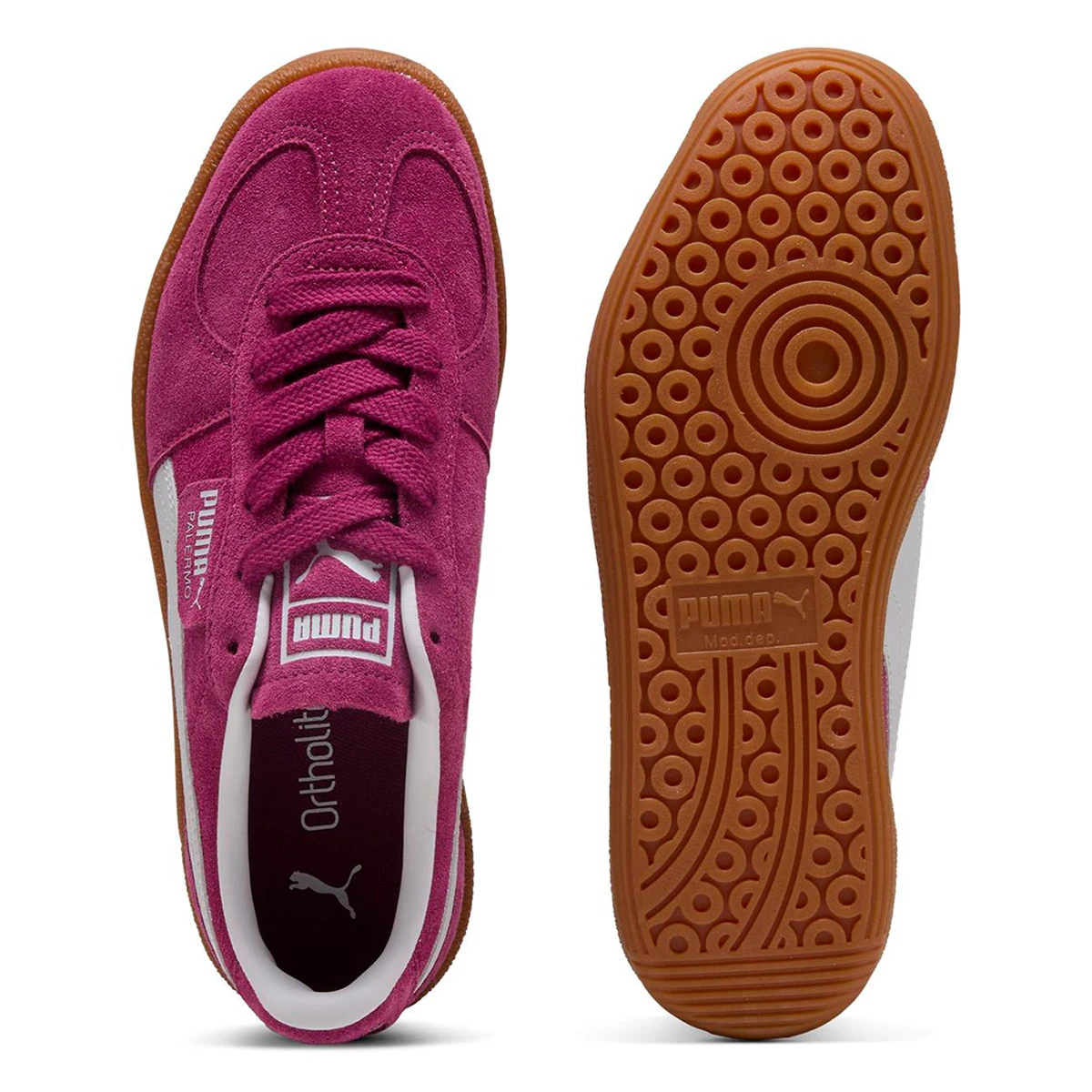 ZAPATILLAS MUJER PUMA CASUALES ROSADO PALERMO CUERO - 3