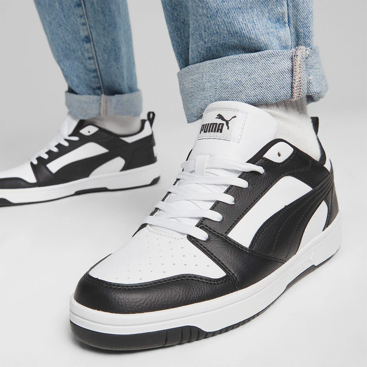 ZAPATILLAS MUJER PUMA URBANO NEGRO REBOUND V6 LOW - 6