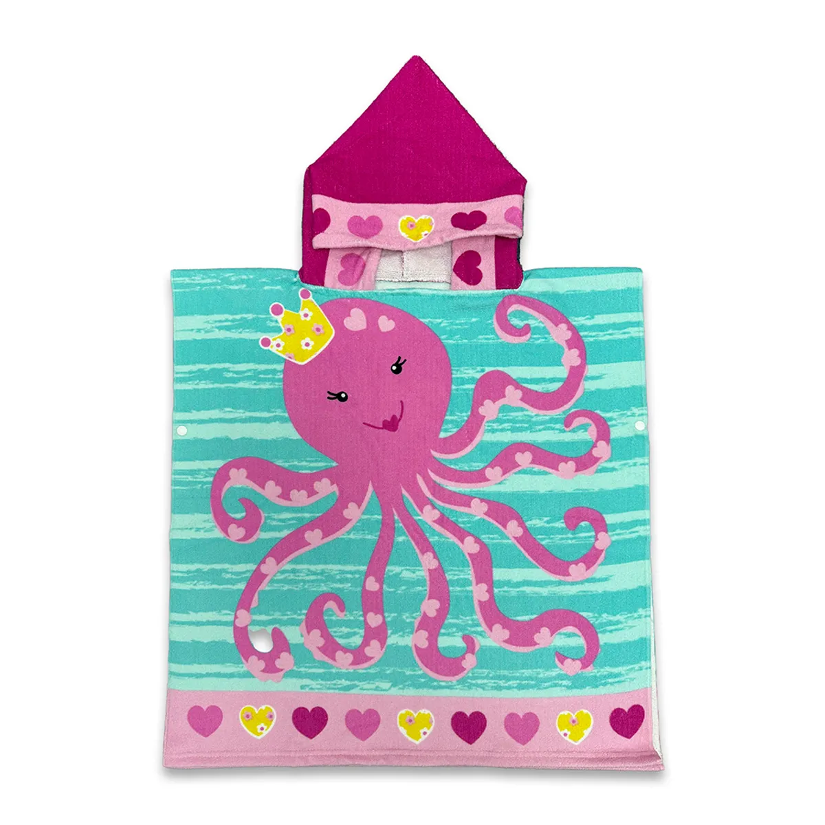 TOALLA DE PLAYA DORAL PULPO CON CAPUCHA - 1
