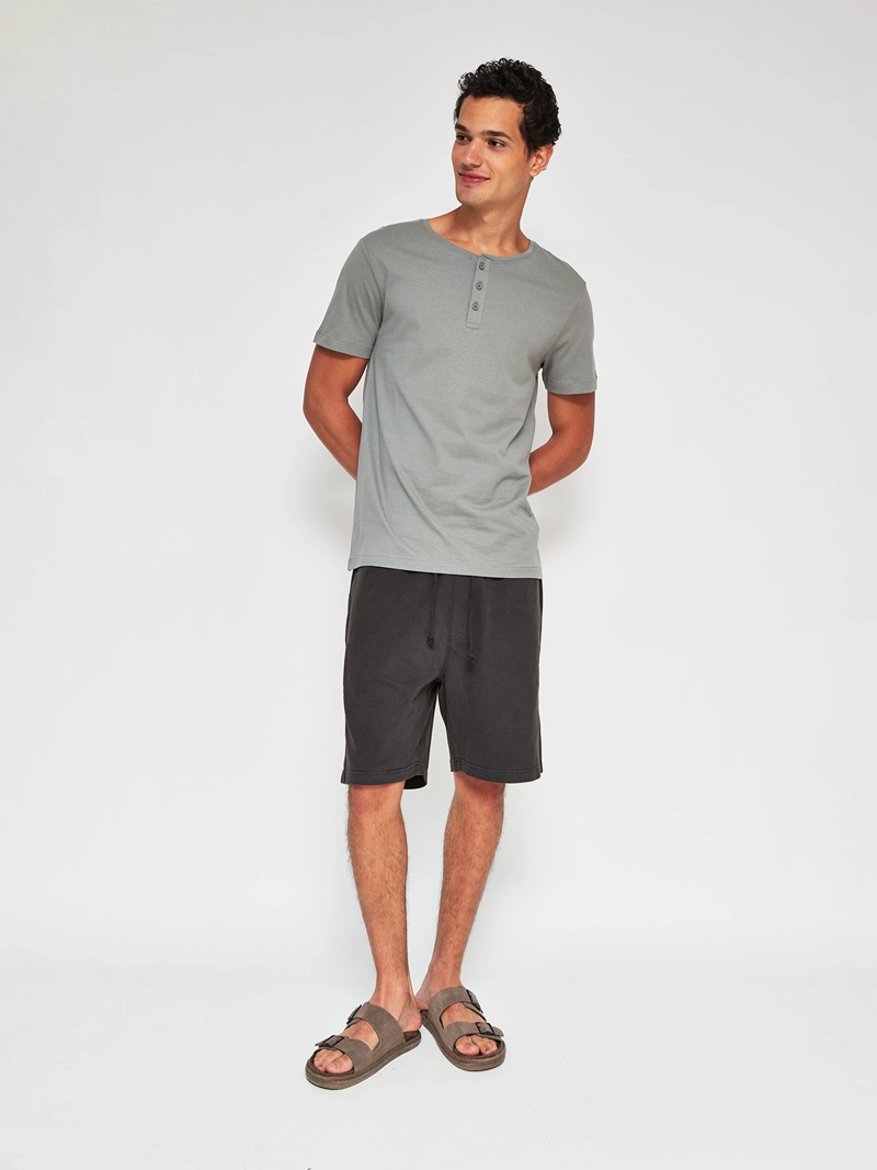 POLERA HOMBRE INDEX ALGODÓN MANGA CORTA BOTONES - 4
