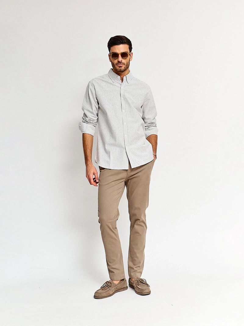 PANTALÓN HOMBRE MARQUIS ALGODÓN SLIM CHINO LAVADO - 4