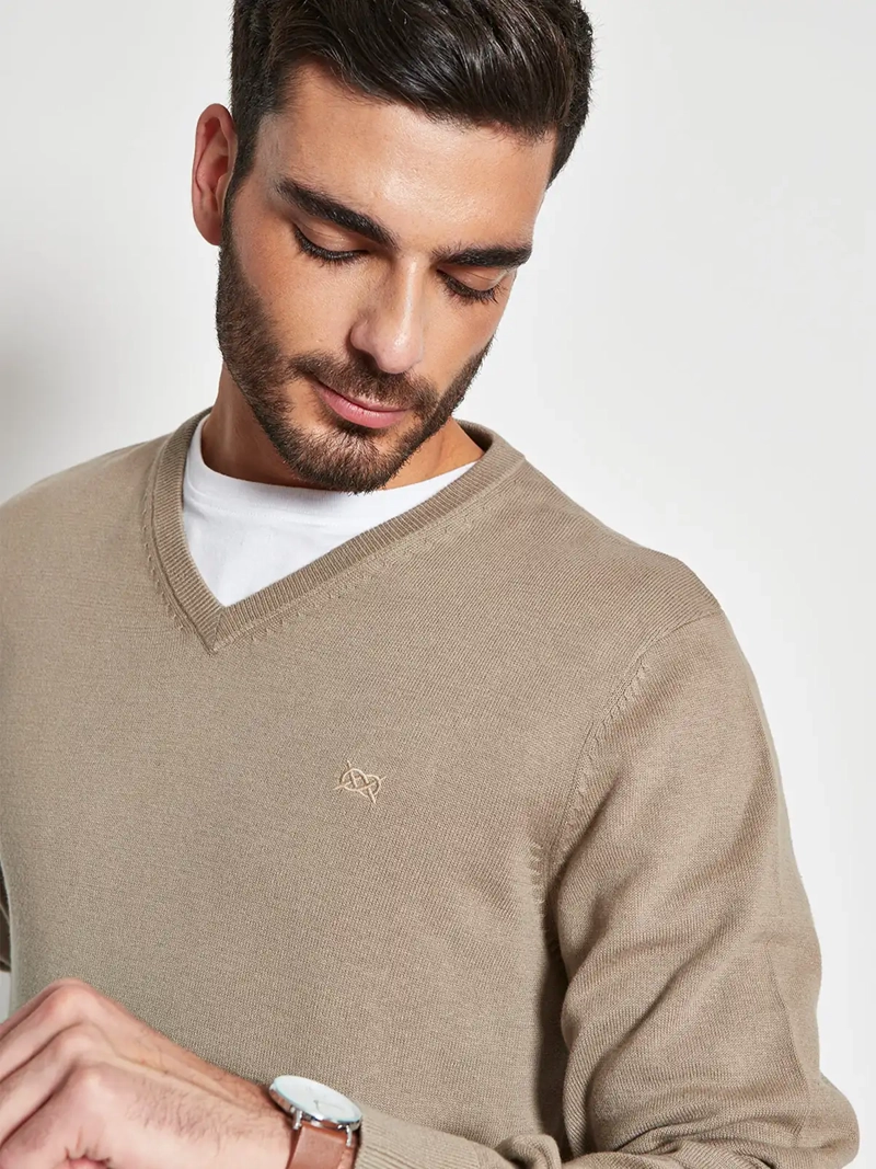 SWEATER HOMBRE REGATTA ALGODÓN CUELLO EN V - 3