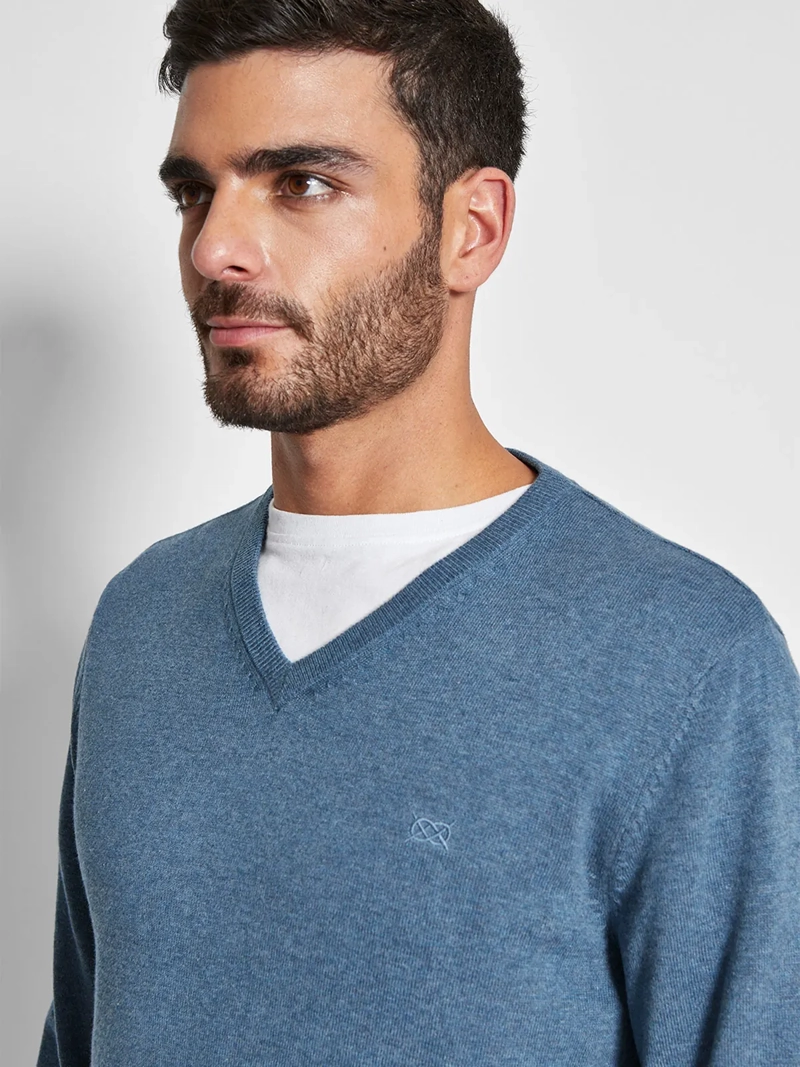 SWEATER HOMBRE REGATTA ALGODÓN CUELLO EN V - 3