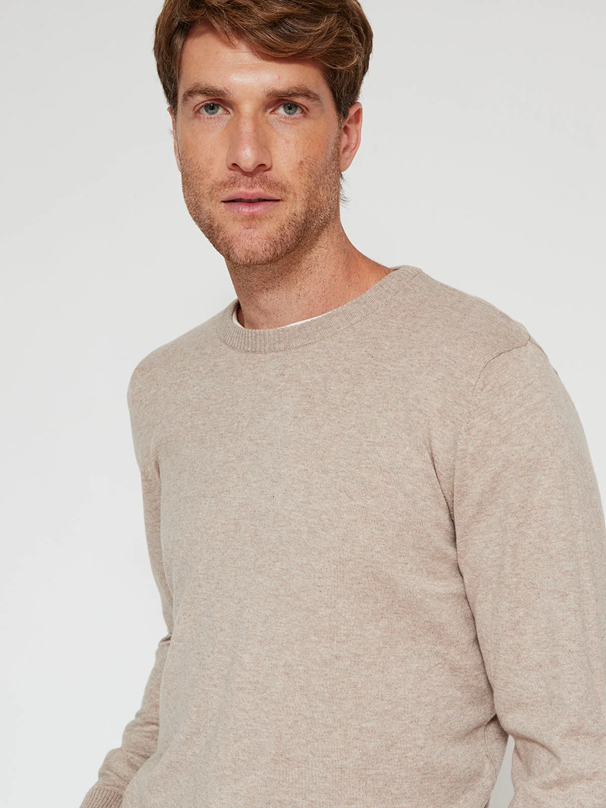 SWEATER HOMBRE KENNETH STEVENS ALGODÓN CUELLO REDONDO BÁSICO - 3