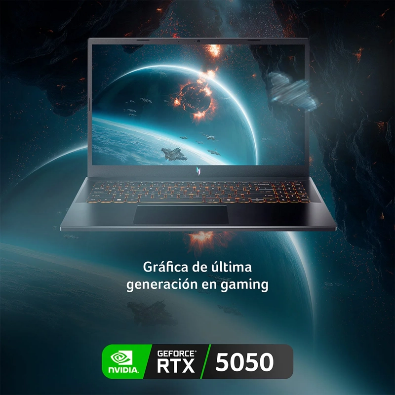NOTEBOOK ACER GAMER NITRO 5 ANV15-52-73S9-1 INTEL CORE I7 24GB RAM 512GB SSD NVIDIA RTX5050 15.6" - 4