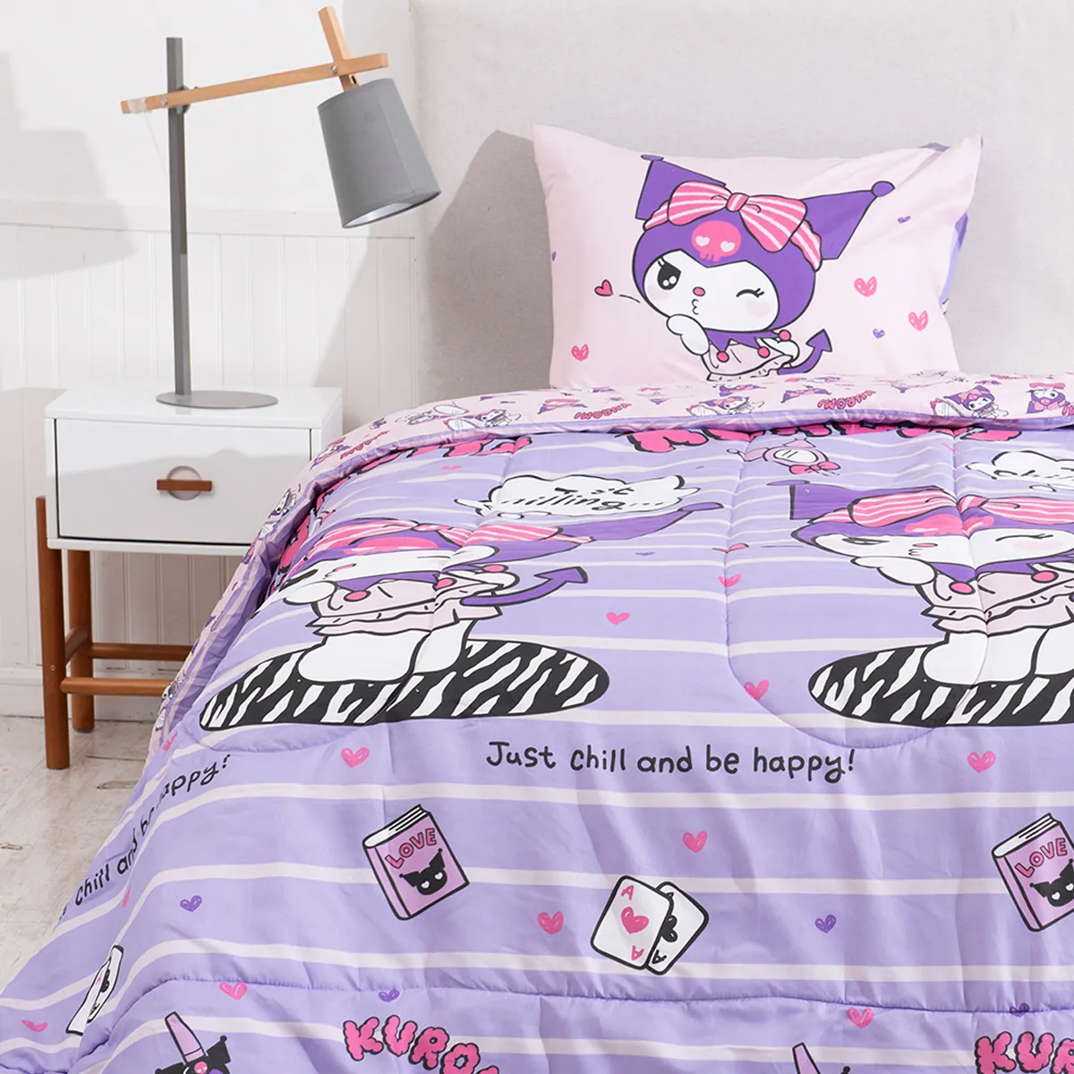 PLUMÓN SANRIO-KUROMI COQUETA 1.5 PLAZAS - 1