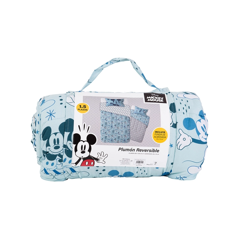 PLUMÓN DISNEY MICKEY 1.5 PLAZAS CELESTE - 4
