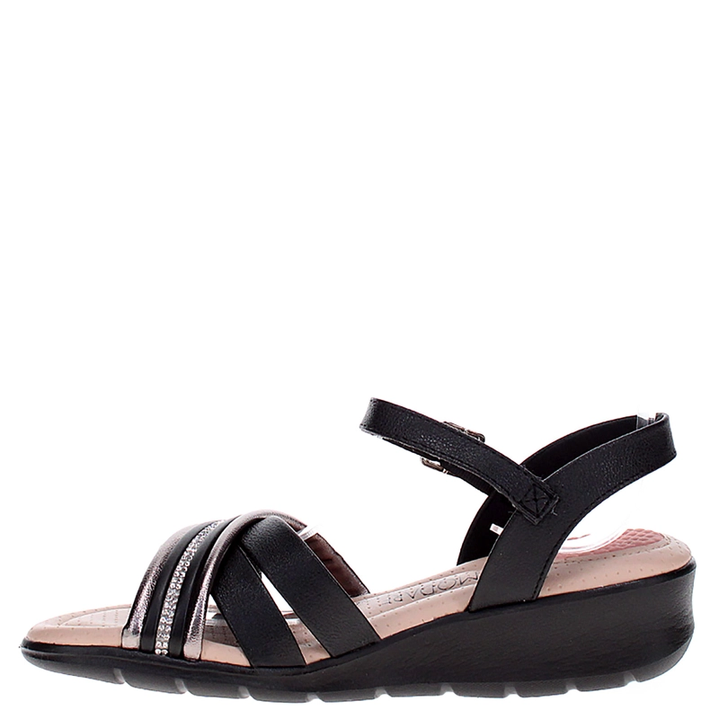 SANDALIAS MUJER MODARE NEGRO - 3