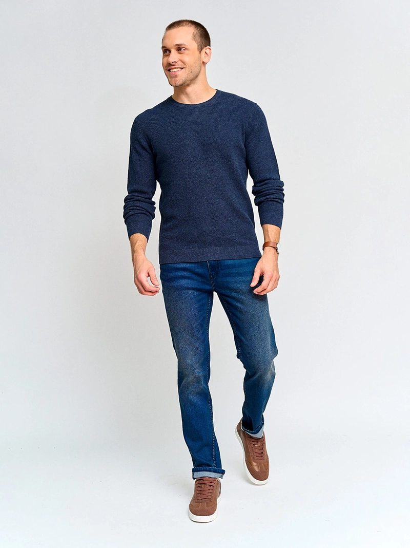 SWEATER HOMBRE MARQUIS ALGODÓN CUELLO REDONDO TEXTURADO - 4