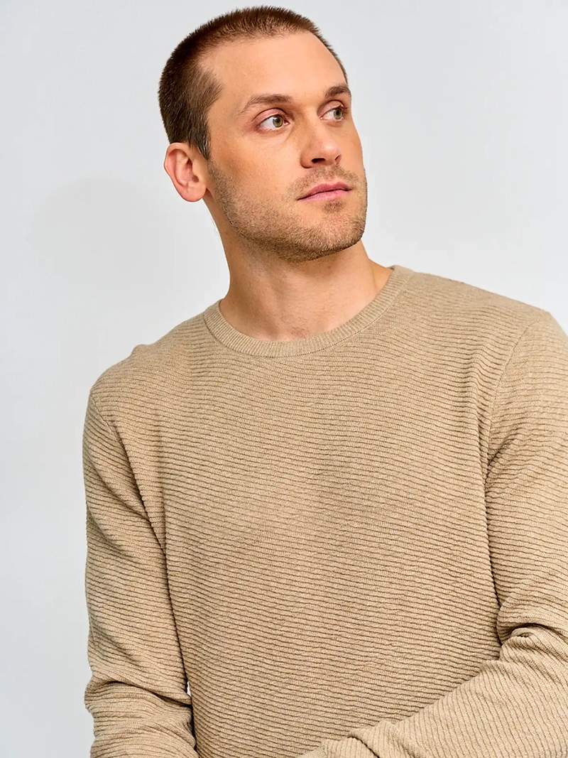 SWEATER HOMBRE MARQUIS ALGODÓN CUELLO REDONDO TEXTURADO - 3