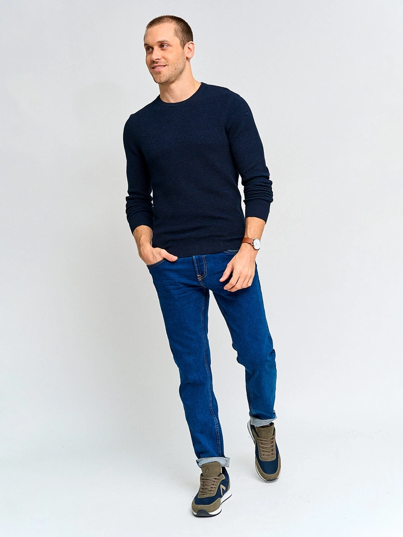 SWEATER HOMBRE MARQUIS ALGODÓN CUELLO REDONDO TEXTURADO - 4