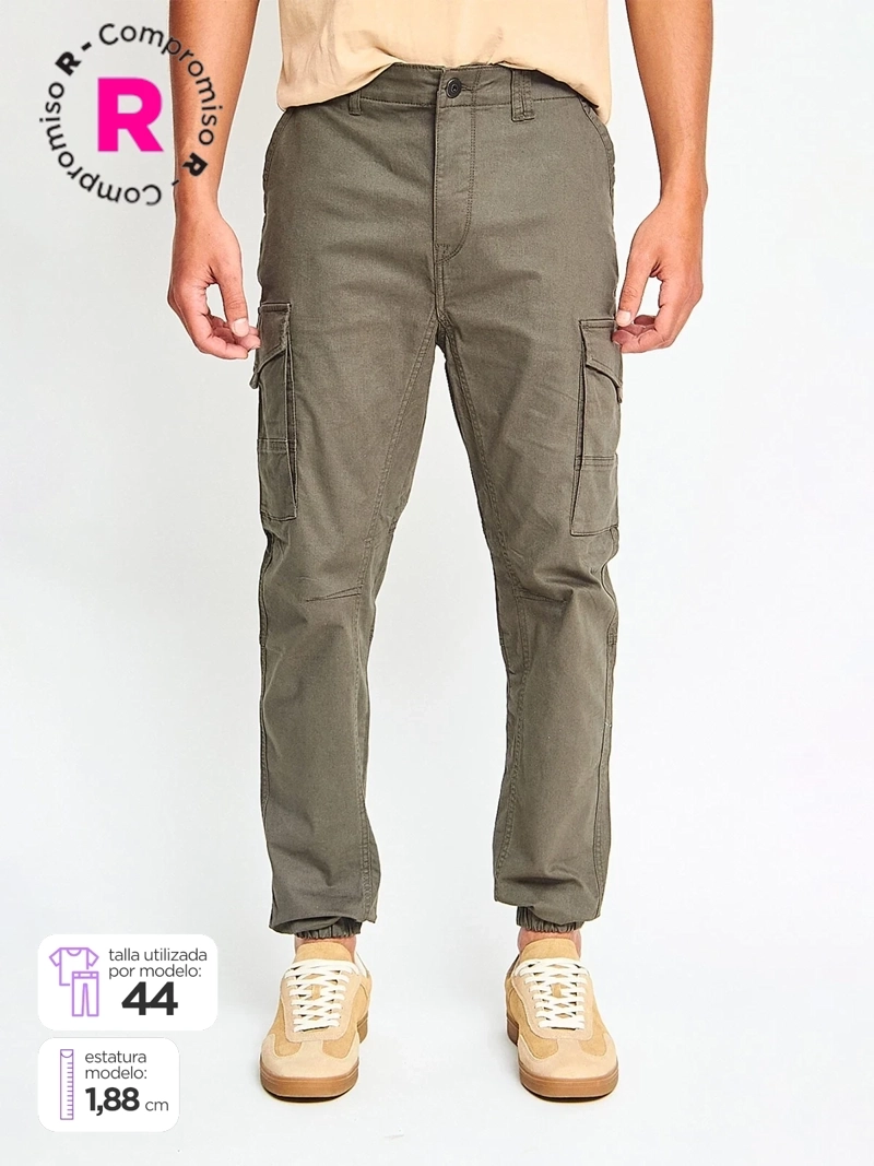 BARBADOS PANTALÓN HOMBRE BARBADOS ALGODÓN JOGGER CARGO CHINO