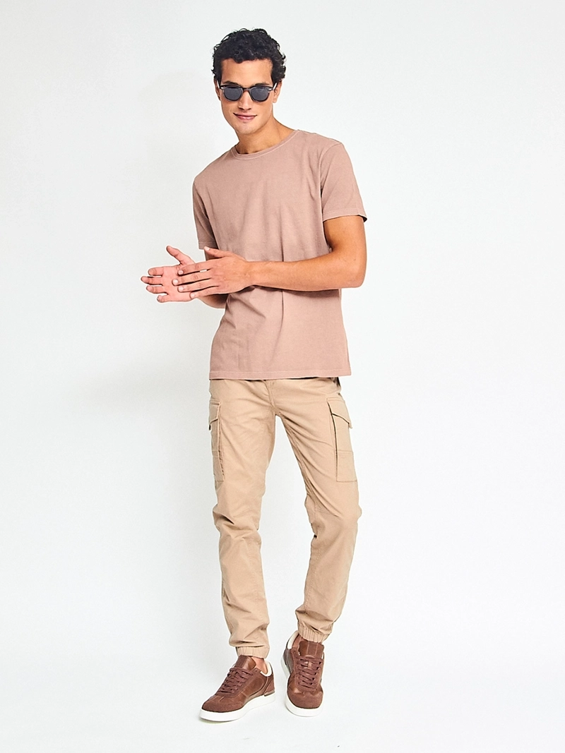 PANTALÓN HOMBRE BARBADOS ALGODÓN JOGGER CARGO CHINO - 4