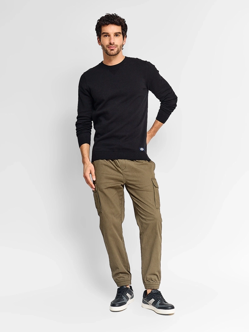 PANTALÓN HOMBRE ROBERT LEWIS ALGODÓN JOGGER CARGO - 4