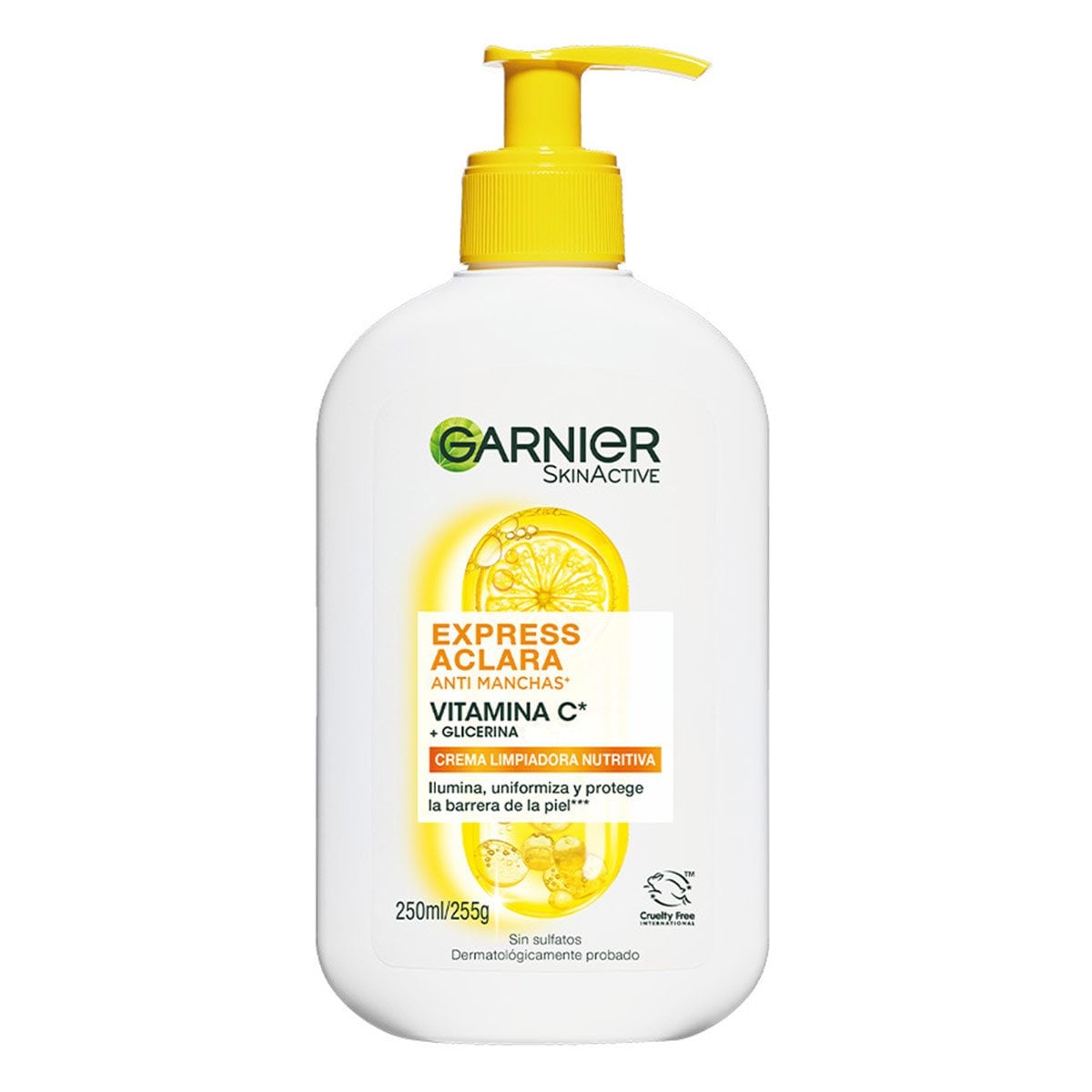 LIMPIADOR FACIAL GARNIER EXPRESS ACLARA ANTI MANCHAS 250 ML - 1
