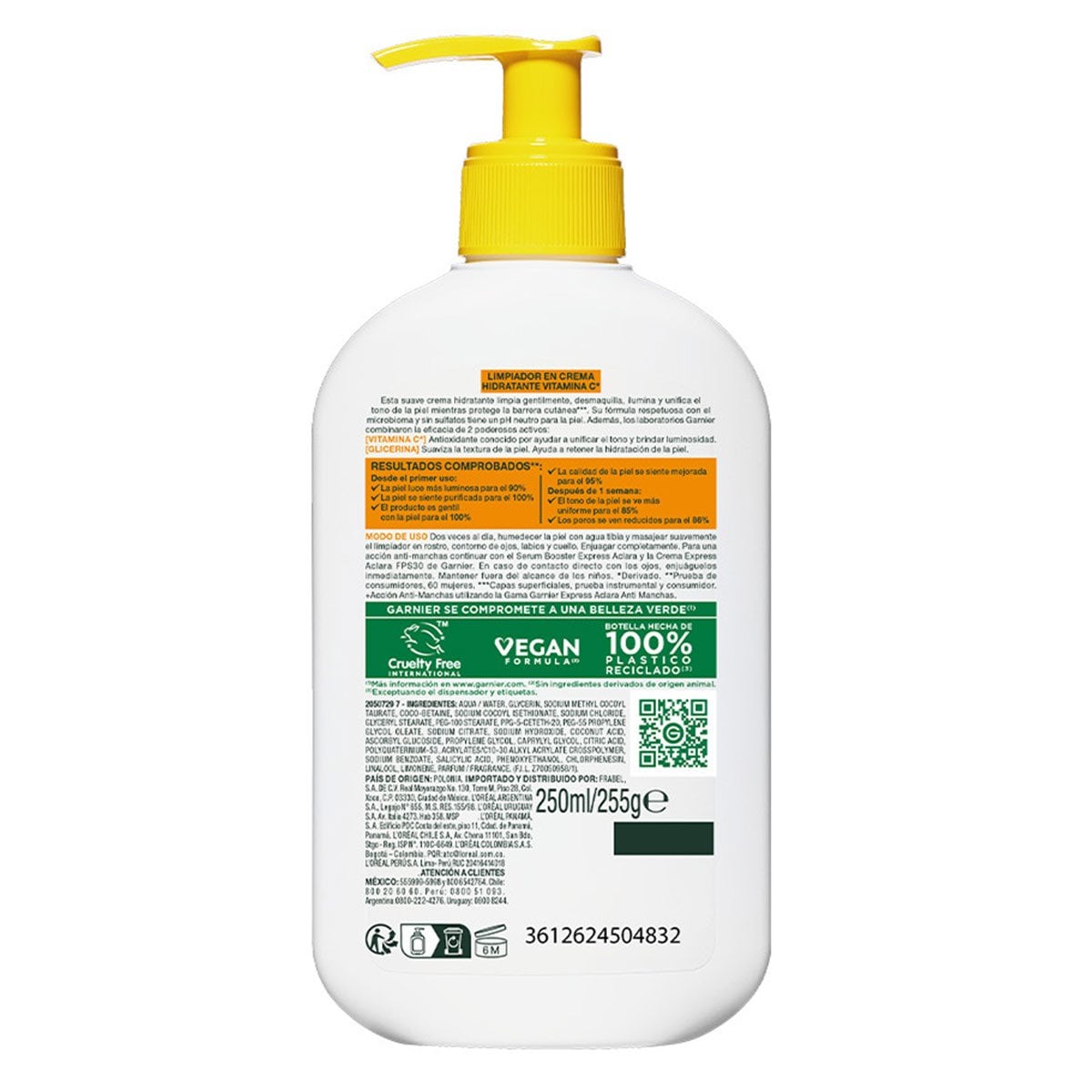 LIMPIADOR FACIAL GARNIER EXPRESS ACLARA ANTI MANCHAS 250 ML - 2