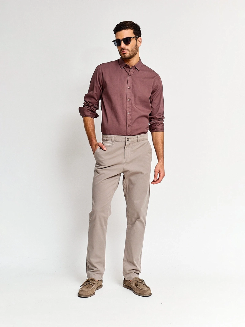 PANTALÓN HOMBRE CACHAREL ALGODÓN CHINO BÁSICO - 4
