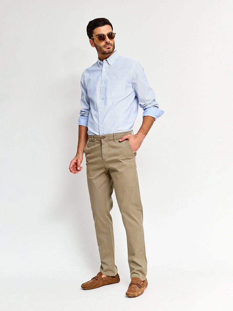 PANTALÓN HOMBRE CACHAREL ALGODÓN CHINO BÁSICO - 4