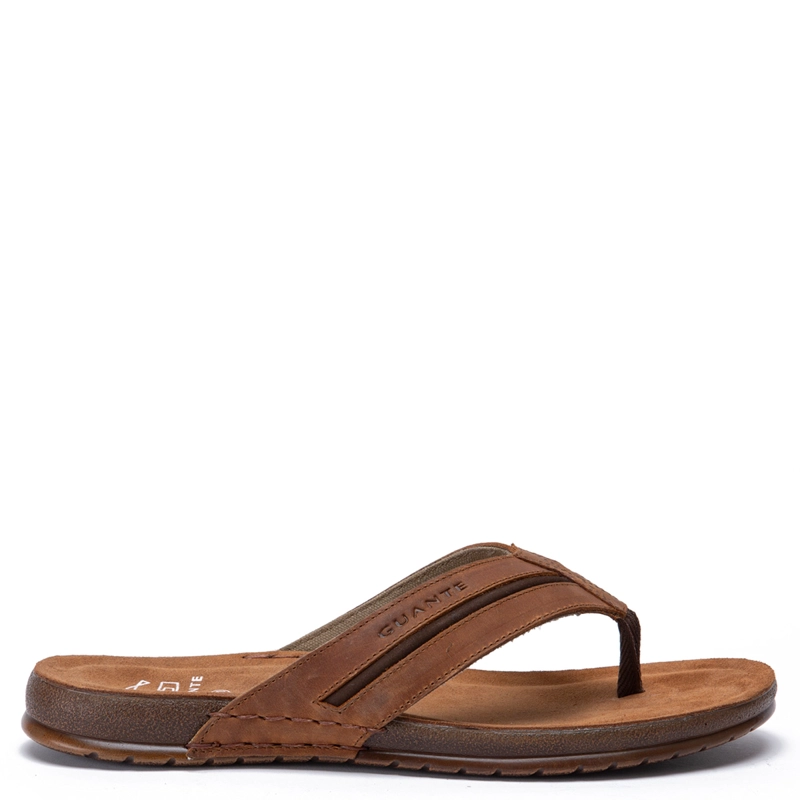 SANDALIAS HOMBRE GUANTE CAFÉ ALICANTE  CUERO