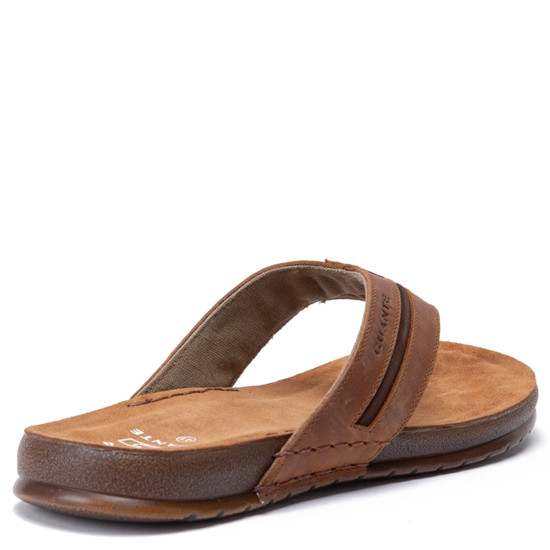 SANDALIAS HOMBRE GUANTE CAFÉ ALICANTE  CUERO  - 4