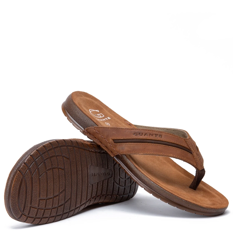 SANDALIAS HOMBRE GUANTE CAFÉ ALICANTE  CUERO  - 5