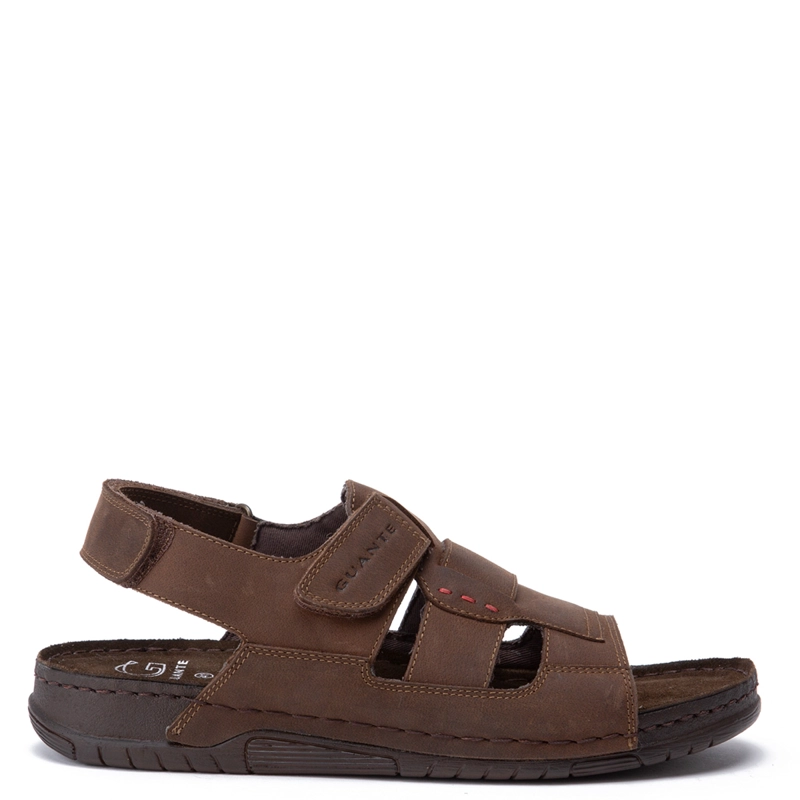 SANDALIAS HOMBRE GUANTE CUERO CHOCOLATE BONDI  - 1