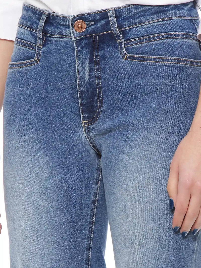 JEANS MUJER WADOS RECTO ALGODÓN TIRO ALTO - 3