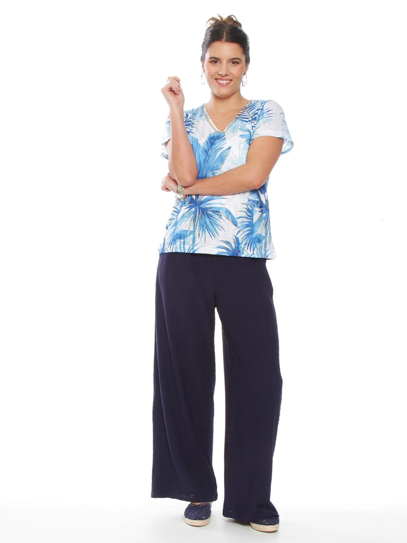 POLERA MUJER WADOS MANGA LARGA DENIM ABOTONADA - 3