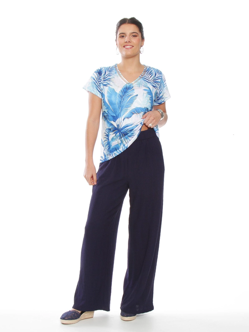 POLERA MUJER WADOS MANGA LARGA DENIM ABOTONADA - 4