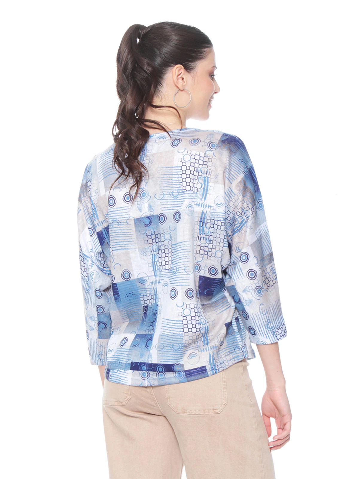 POLERA MUJER WADOS MANGA 3/4 ESTILO ABSTRACTO - 5