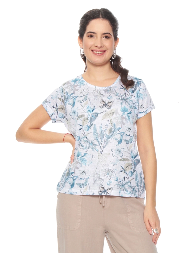 POLERA MUJER WADOS ESCOTE REDONDO MANGA CORTA
