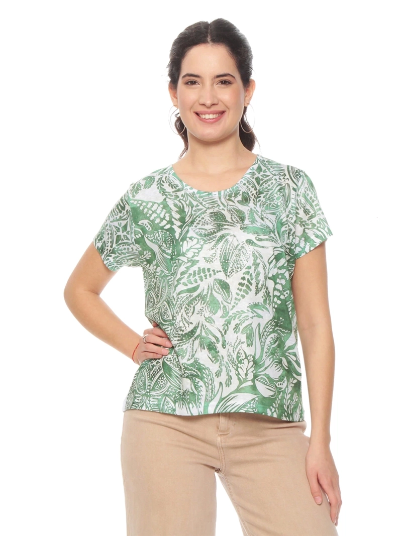 POLERA MUJER WADOS ESCOTE REDONDO MANGA CORTA