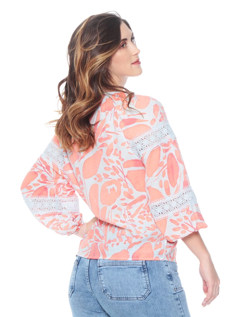 BLUSA MUJER WADOS ESCOTE EN V MANGA LARGA - 2