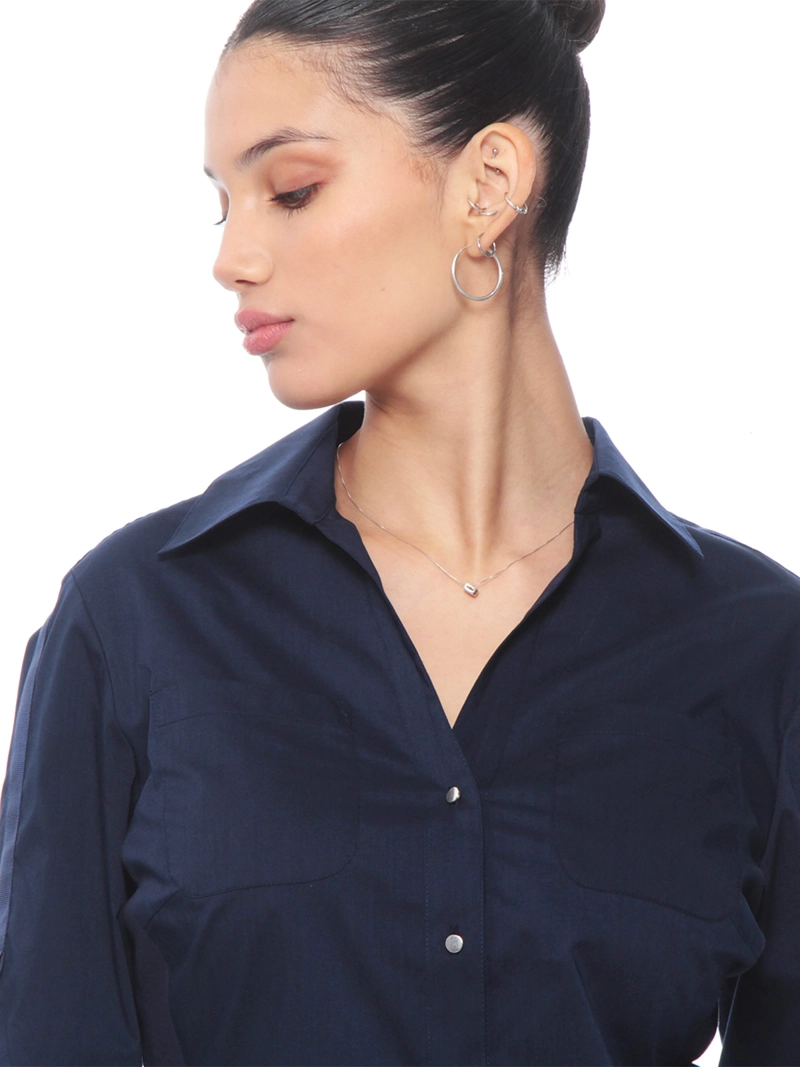 BLUSA MUJER WADOS MANGA LARGA ABOTONADA - 7
