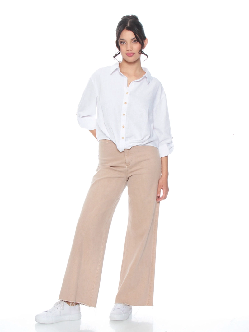 BLUSA MUJER WADOS MANGA LARGA ABOTONADA ELEGANTE - 2