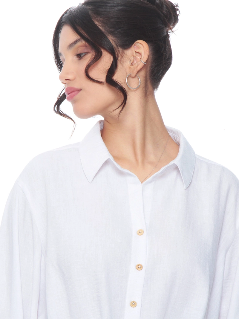 BLUSA MUJER WADOS MANGA LARGA ABOTONADA ELEGANTE - 5