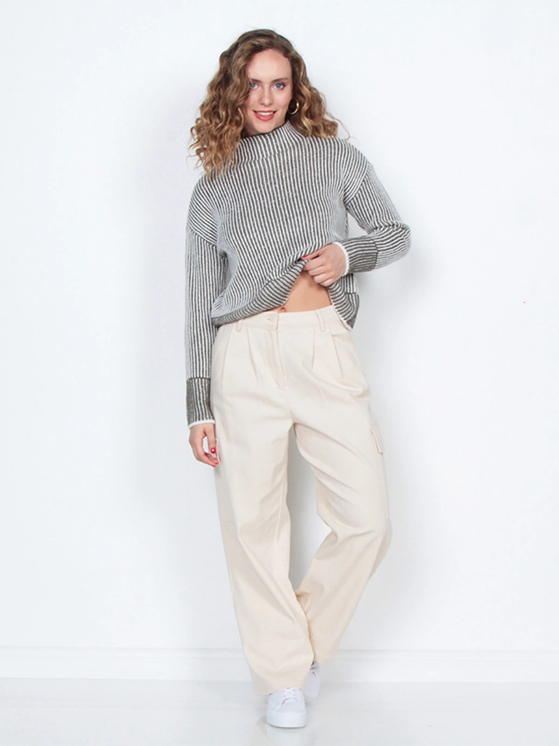 PANTALÓN MUJER WADOS CARGO ALGODÓN TIRO ALTO - 4