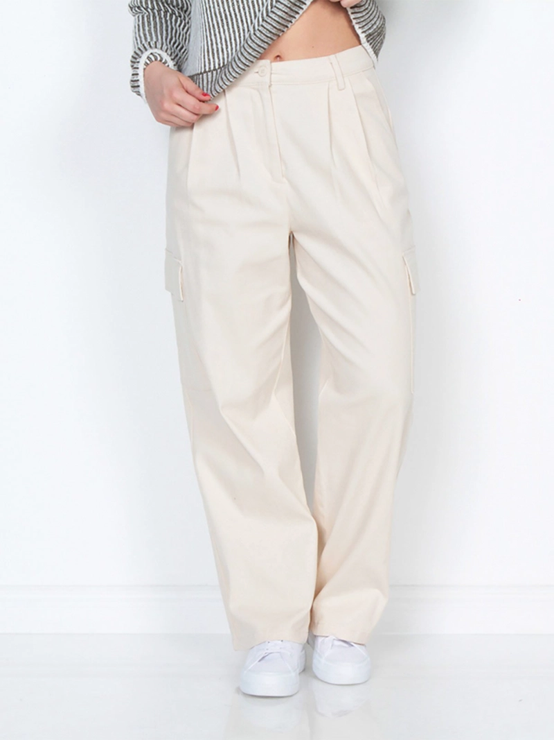 PANTALÓN MUJER WADOS CARGO ALGODÓN TIRO ALTO