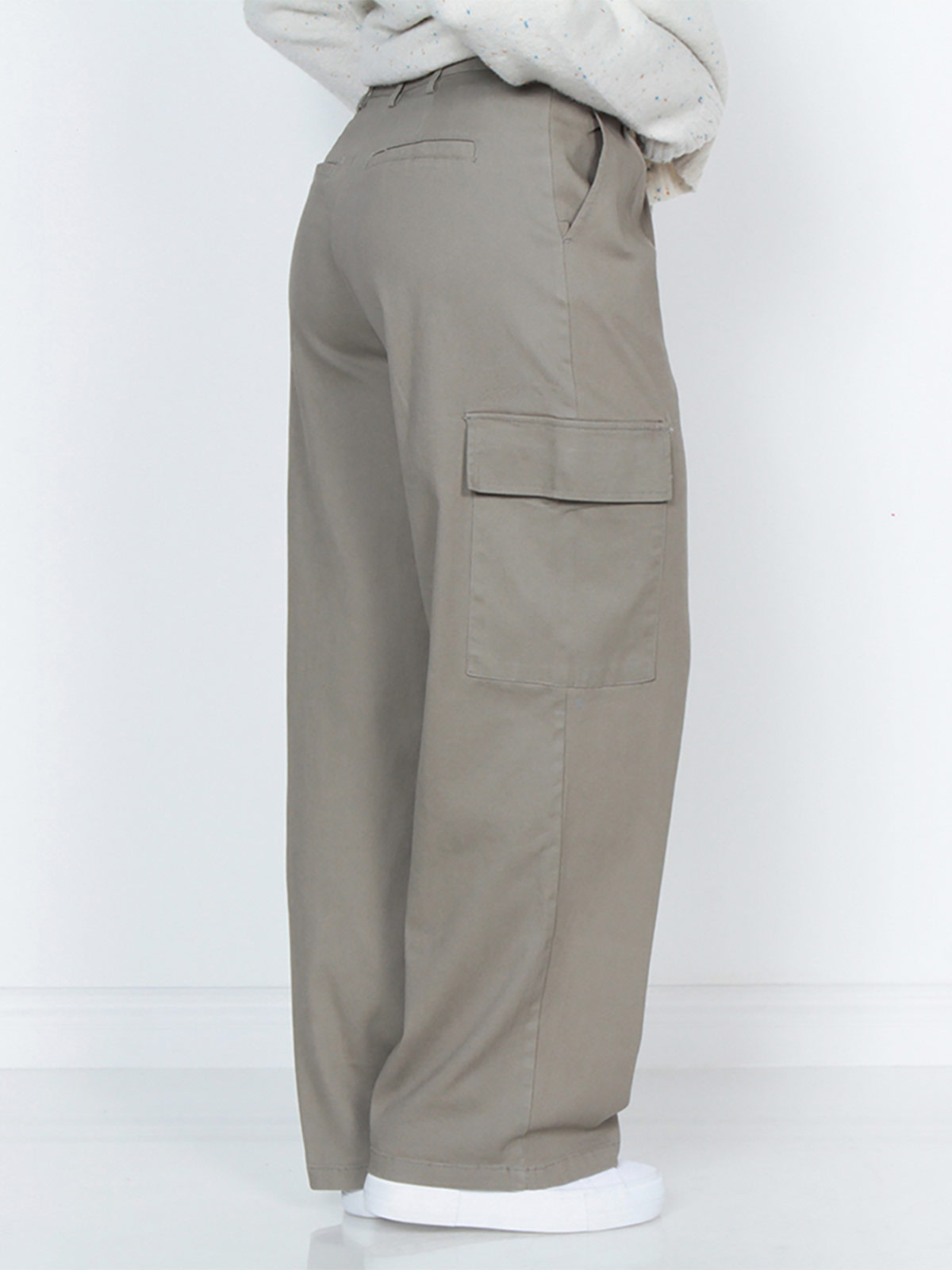 PANTALÓN MUJER WADOS CARGO ALGODÓN TIRO ALTO - 2