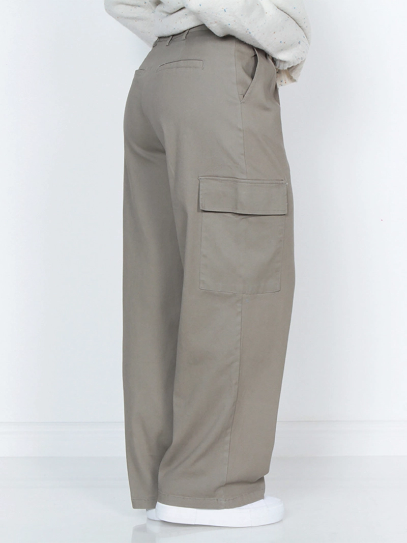 PANTALÓN MUJER WADOS CARGO ALGODÓN TIRO ALTO - 2