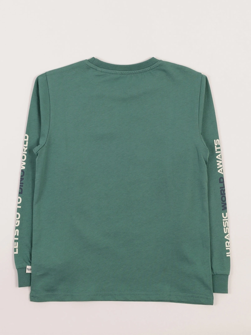 POLERA MANGA LARGA ALGODÓN NIÑO HARVEST DINOSAURIO - 2