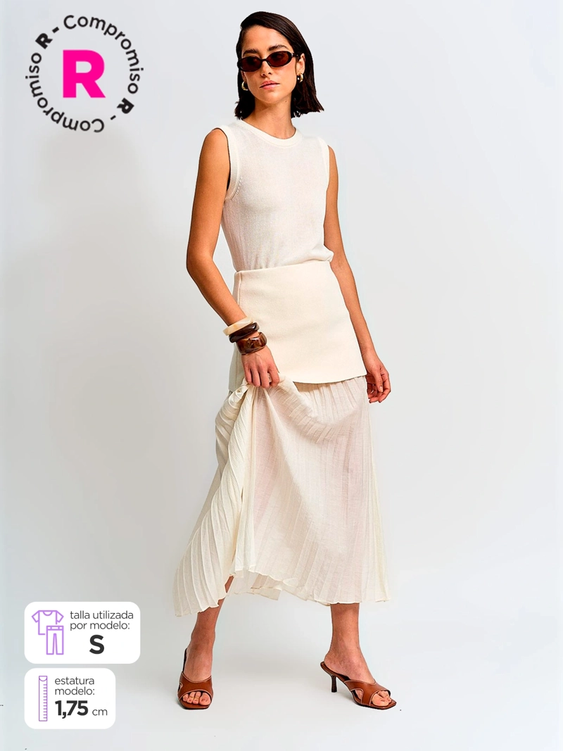FALDA MUJER MARQUIS PLISADA - 1