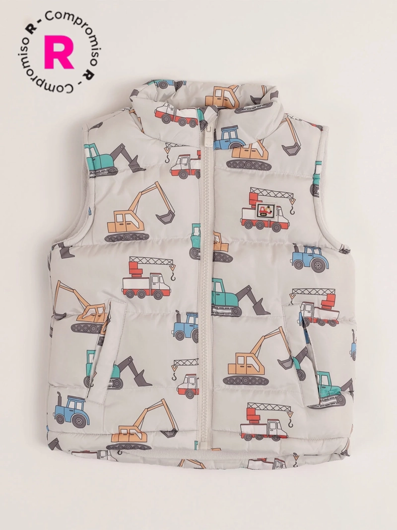 PARKA SIN MANGA NIÑO BABY HARVEST ESTAMPADA - 1