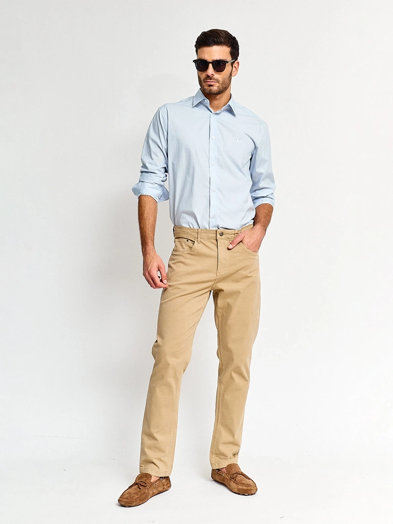 PANTALÓN HOMBRE CACHAREL ALGODÓN 5 BOLSILLOS - 4