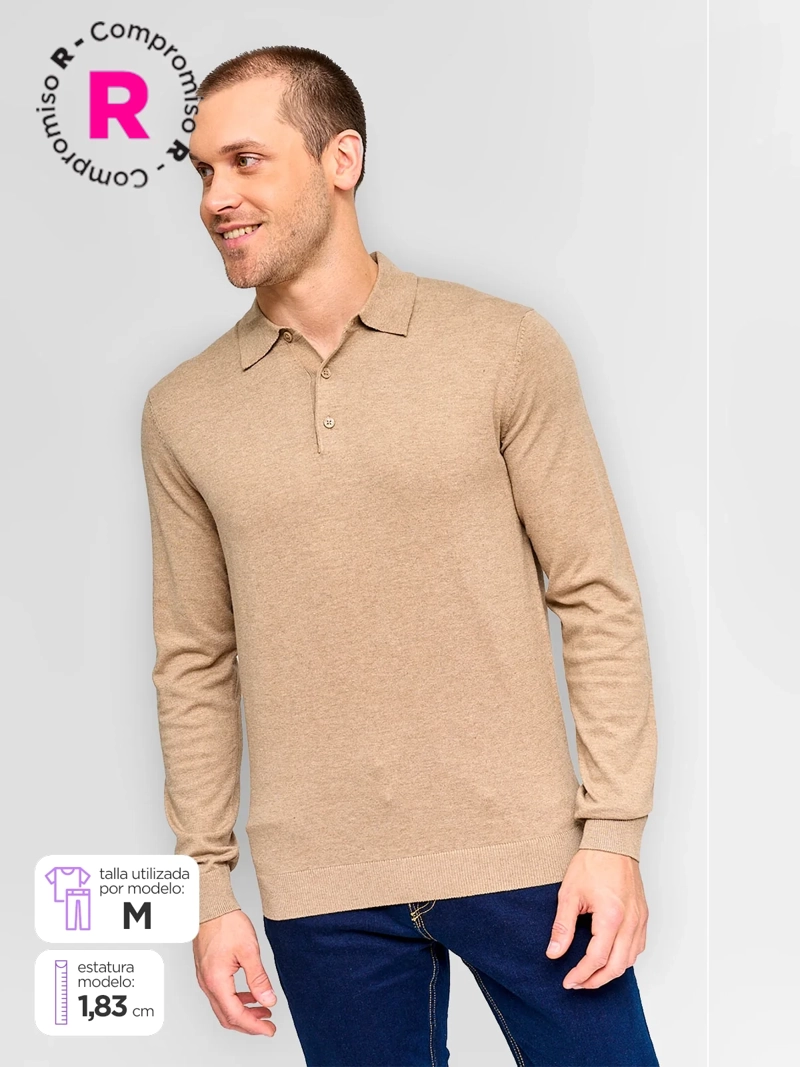 SWEATER HOMBRE MARQUIS ALGODÓN CUELLO POLO